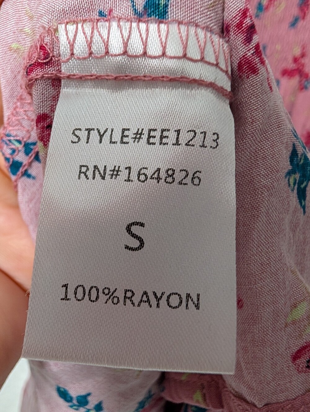 Elloh Smocked Floral Maxi Dress, Dusty Rose - Picture 8 of 8